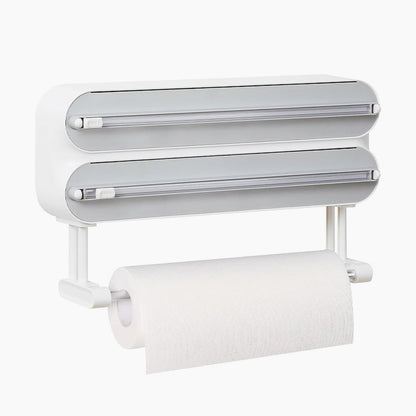 ✂️Kitchen Aluminum Foil Paper Plastic Wrap Storage Cutting Box 🍳