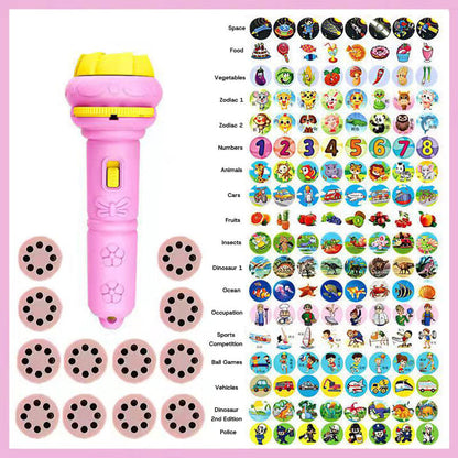 🌈✨ Barnens Magiska Projektorficklampa