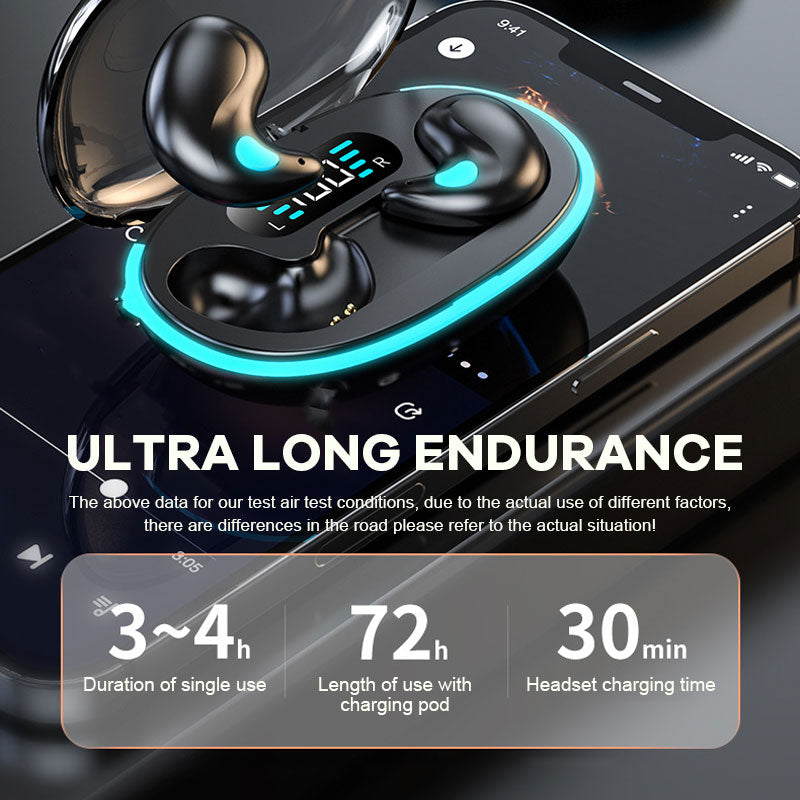 Digital Display Mini Noise Cancelling Bluetooth-hörlurar