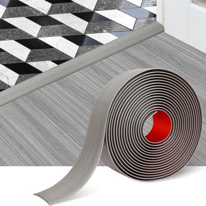 ✨ Self-Adhesive Floor Transition Strip – Flexible PVC, Peel-and-Stick, Smooth Finish 🚪