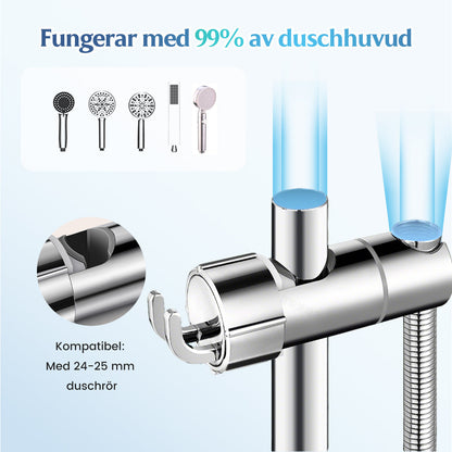 Ingen borrning krävs · Fäst och använd · Nytt val för duschfäste