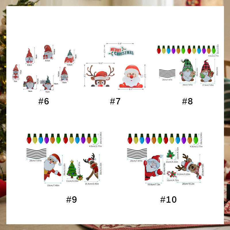 Jul Honeycomb Reflekterande Magnetiska Klistermärken