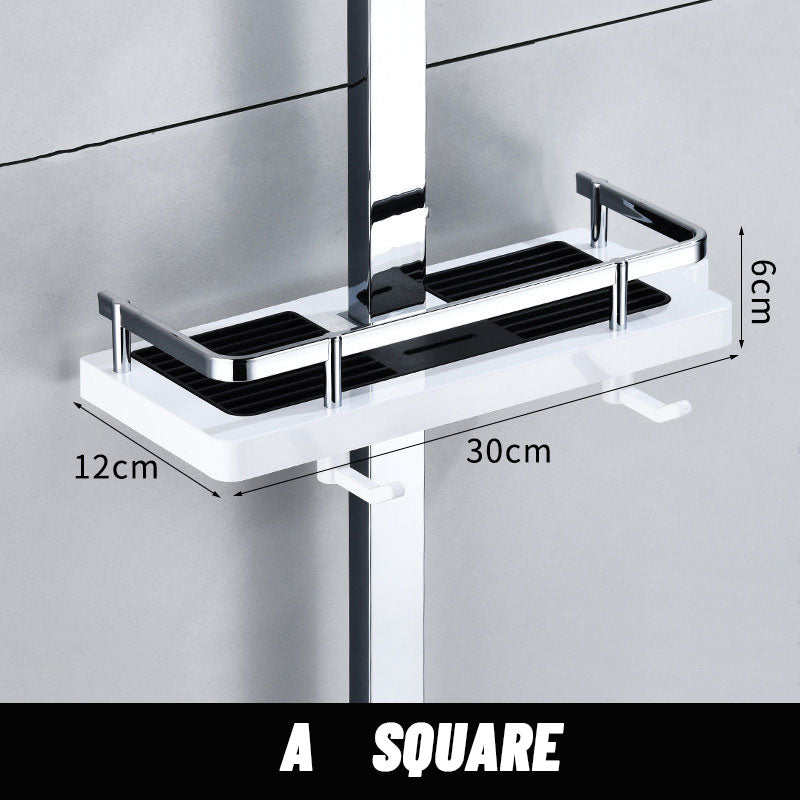 Hållare för stansfri bricka för badrum
