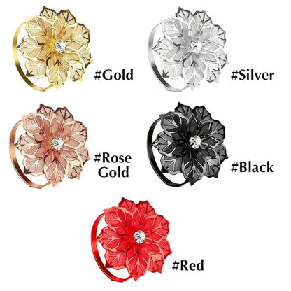 Servettringar med ihåliga blommor