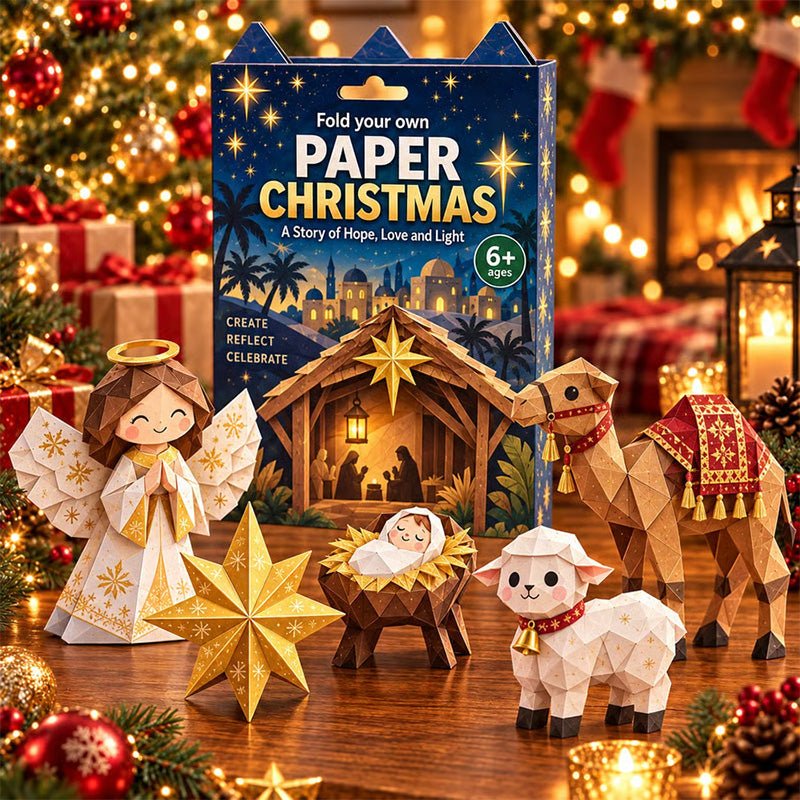 🎁Christmas Paper Craft Kit – Fold & Create Your Own Holiday Decorations