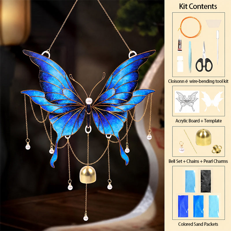 🦋Cloisonné Enamel Wind Chime Hanging Ornament
