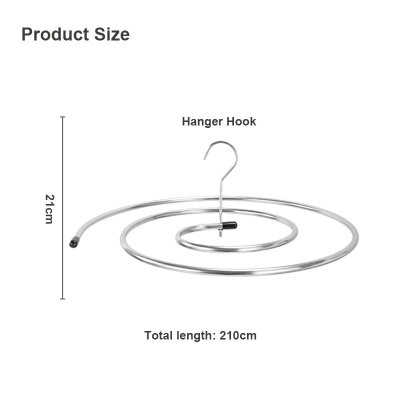 Artefakt för torkning av lapptäcke - Spiralklädhängare