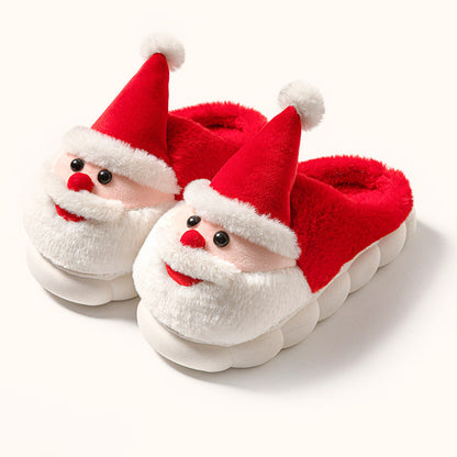 🎅Santa Claus Winter Slippers - Festive Red Green Home Shoes