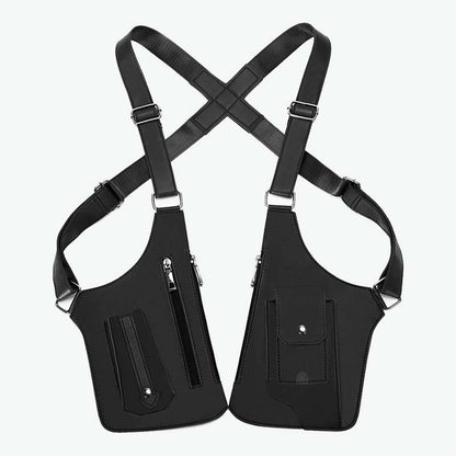 Retro ryggsäck med axelremsväska