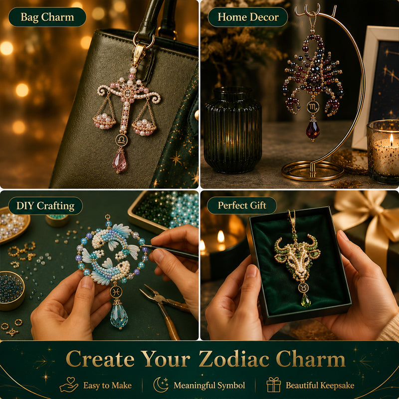 ✨Twelve Constellations Blessing Bead Pendant DIY Set