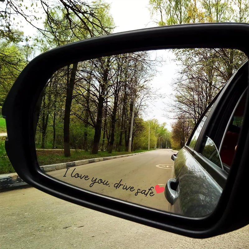 Spegelklistermärken "I Love You Drive Safe