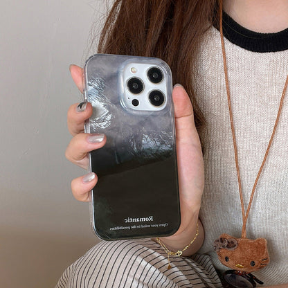 Kreativt Personligt Mobilfodral Av Högklassigt Stanniolmönster