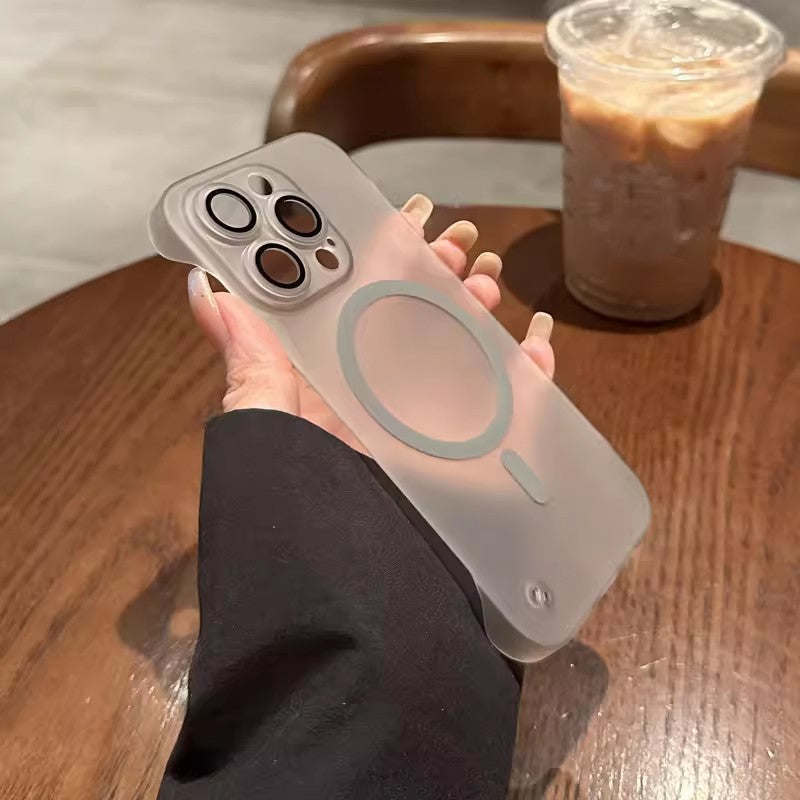 Ultratunt Ramlöst Magnetiskt Frostat Mobiltelefonskal