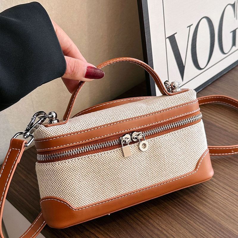 Retro bärbar liten fyrkantig korsväska