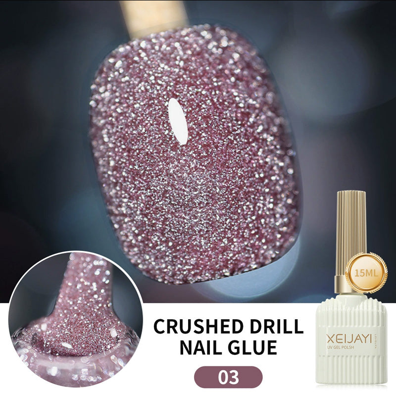 Glitternagellack med hög densitet