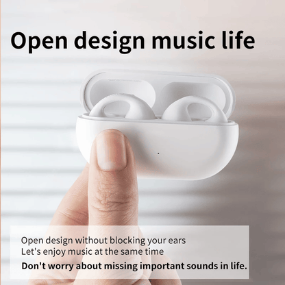 Bluetooth-headset med öronklämma och benledning