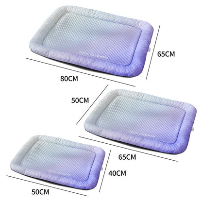🧊Ice Silk Pet Cooling Mat – Breathable Summer Cooling Bed for Dogs & Cats