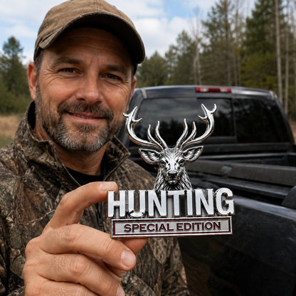 🦌 Premium 3D Deer Emblem Sticker – Upgrade Your Vehicle With Outdoor Style