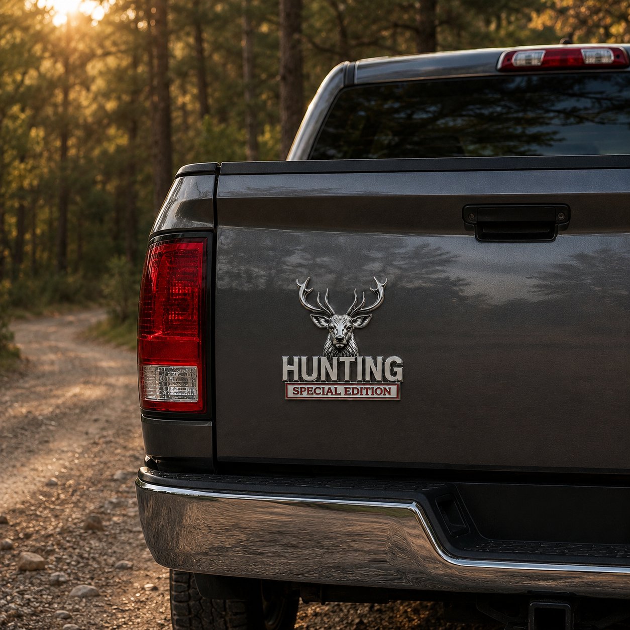 🦌 Premium 3D Deer Emblem Sticker – Upgrade Your Vehicle With Outdoor Style