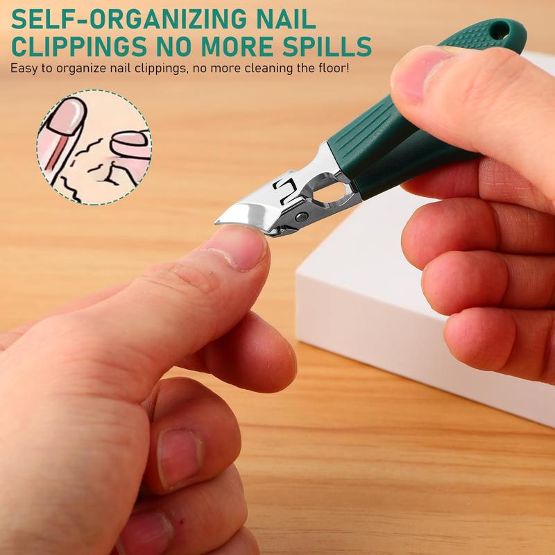 🔥Podiatrist-Recommended Nail Clippers - Ergonomic Angled Design for Toenails & Ingrowns