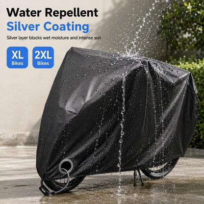 🚲Waterproof Bike Cover for 1–2 Bikes – Windproof Outdoor Protection