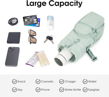 ✨Durable and waterproof💦Bottle holder sling bag with mobile phone pocket – cross-body bag