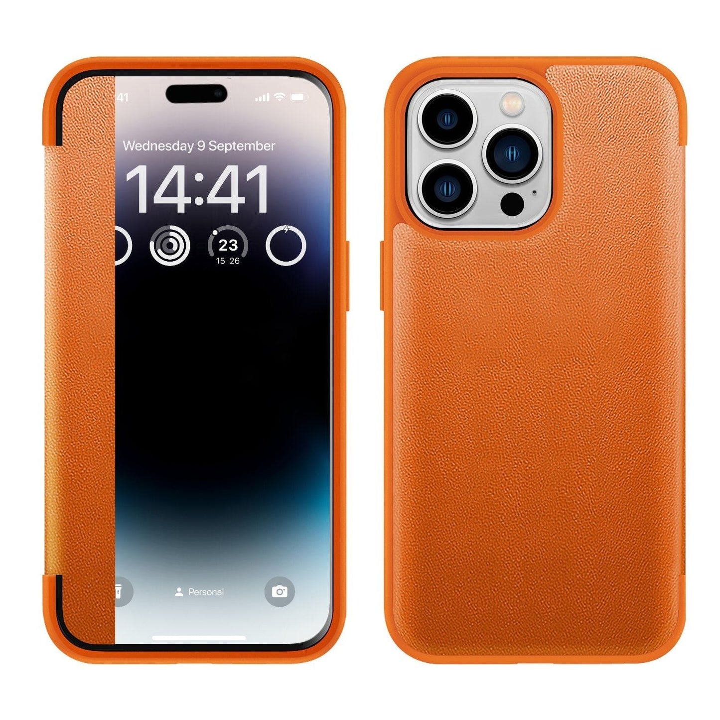 Business Series View Window Flip Folio Läderfodral Skydd(🔥16-serien telefonväskor är nu på försäljning)