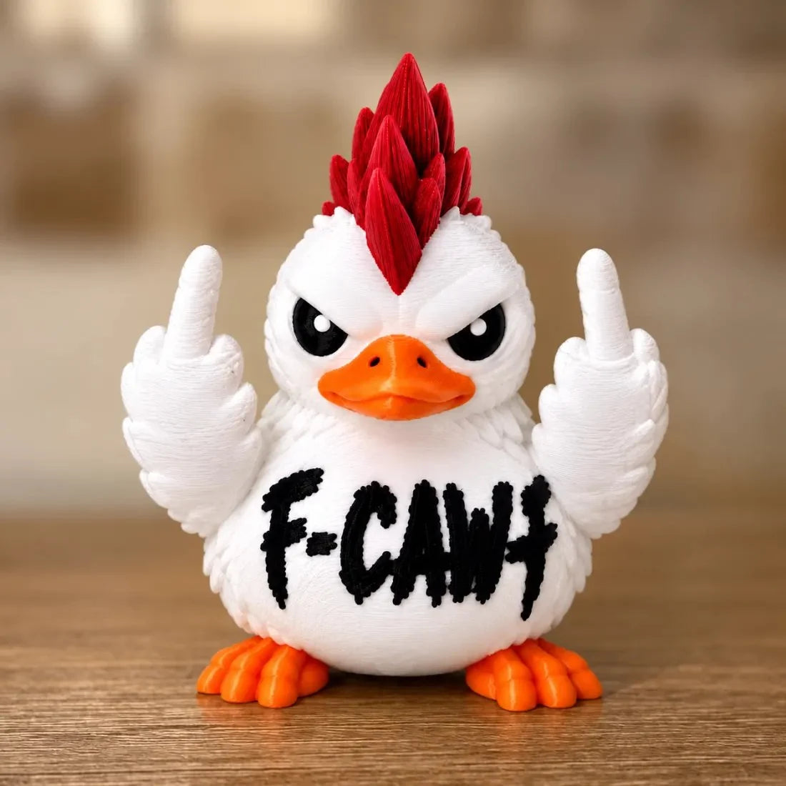 🦆Funny Attitude Desk Buddies – Bad Attitude Duck & Grumpy Raven