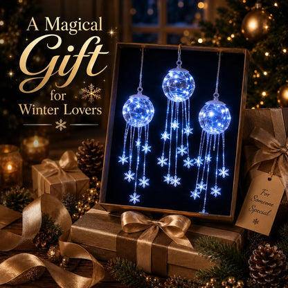 ❄️Winter Magic Snowflake Cascade – LED Hanging Christmas Ornament