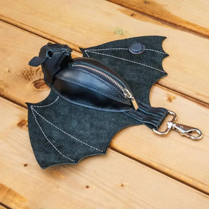🦇Gothic Design Leather Bat Coin Purse