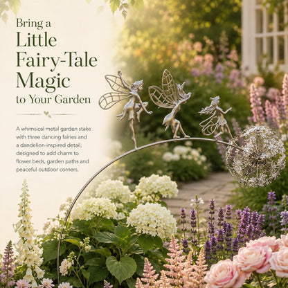 🧚Dancing Fairies Garden Stake – A Little Magic Among the Flowers ✨