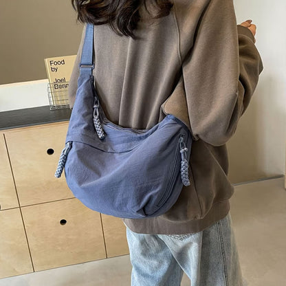 🔥🎒Dammode Enfärgad Nylon Crossbody-Väska