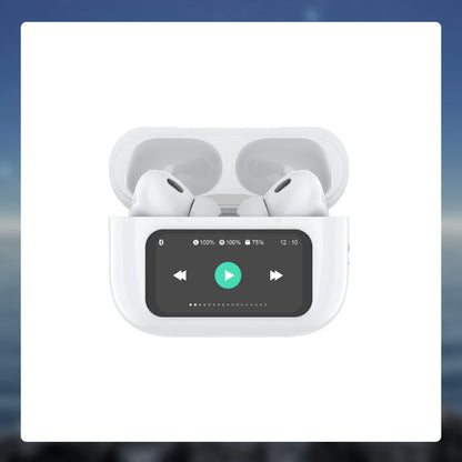 In-ear Bluetooth-hörlurar med skärmdisplay