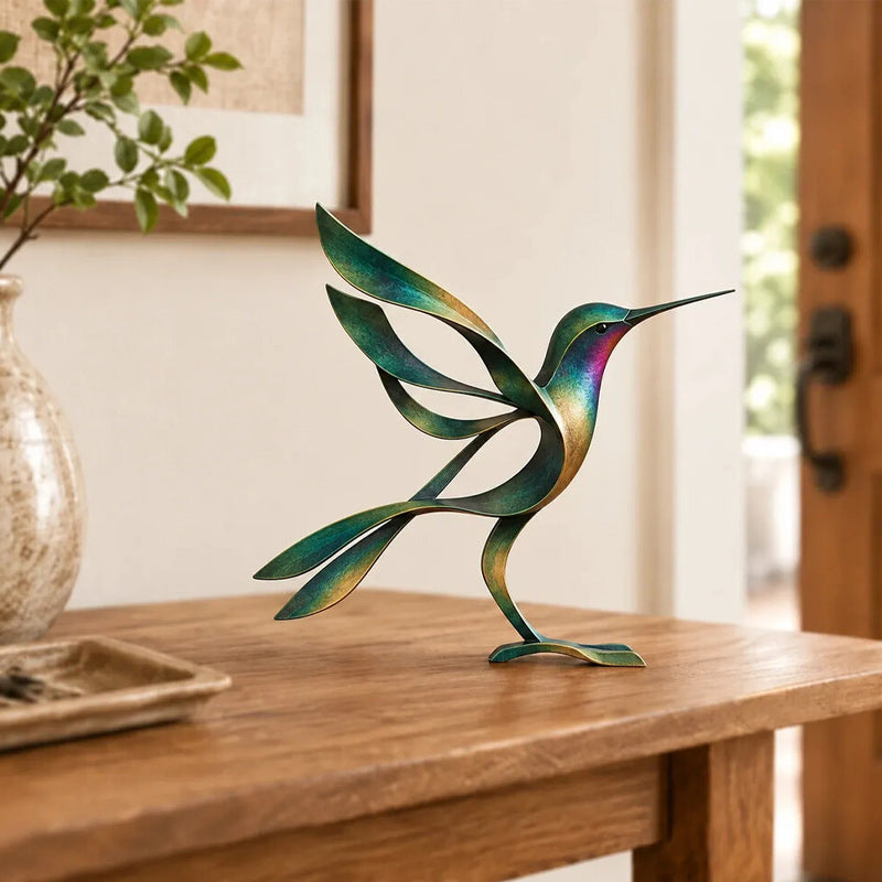 🕊️Elegant and minimalist metal bird sculpture -- Fleeting Moments of Lightness in the Natural World！