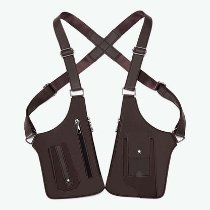 Retro ryggsäck med axelremsväska