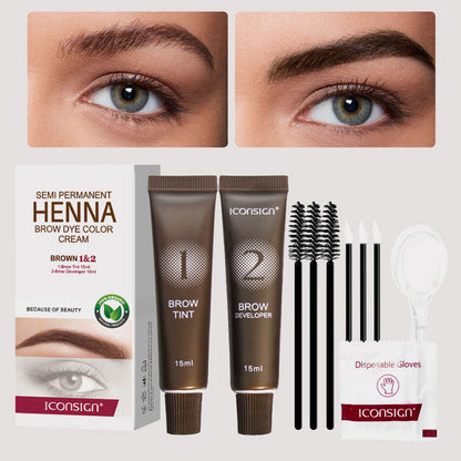 🖌️ 2-i-1 ögonbryn- och ögonfransfärgningski