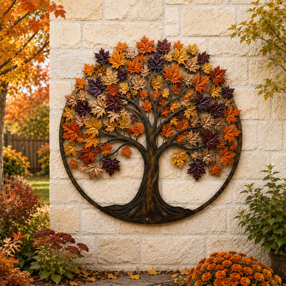 🍂Metal Autumn Tree Metal Wall Art