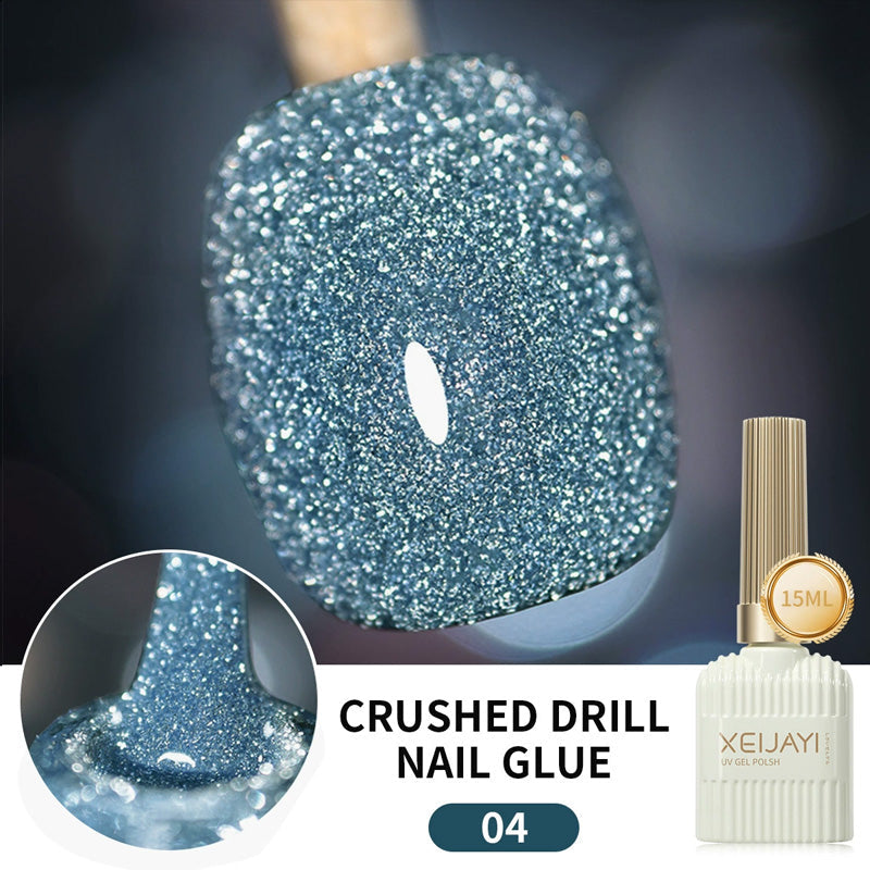 Glitternagellack med hög densitet