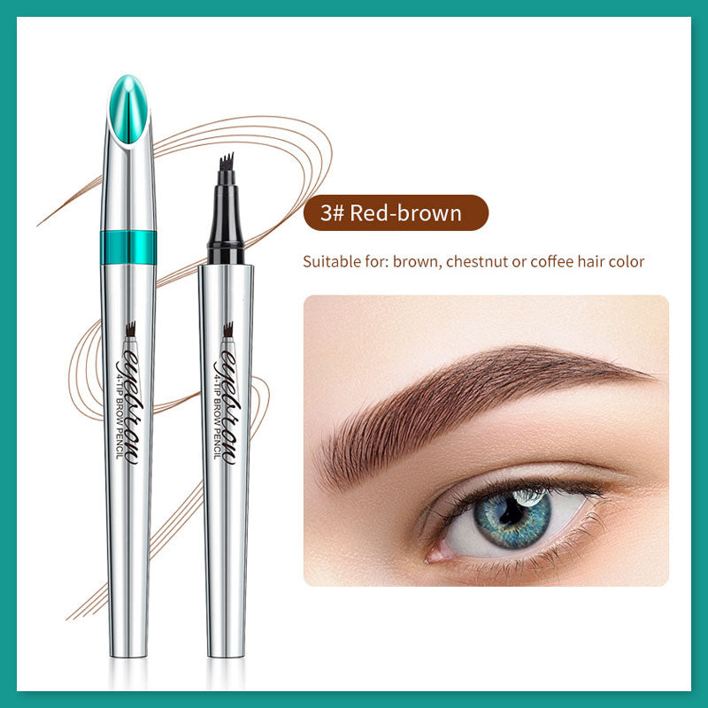 Quad flytande ögonbrynspenna