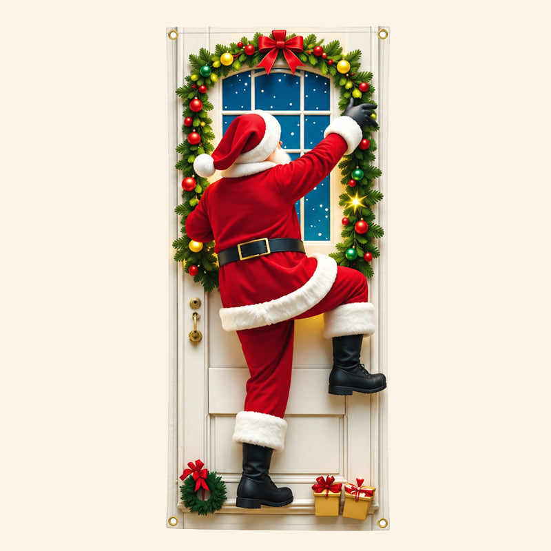 🎄New Christmas Door Cover – Festive Holiday Party Decoration & Door Curtain