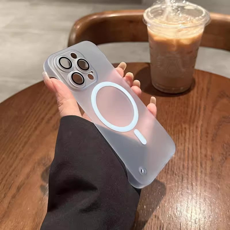 Ultratunt Ramlöst Magnetiskt Frostat Mobiltelefonskal