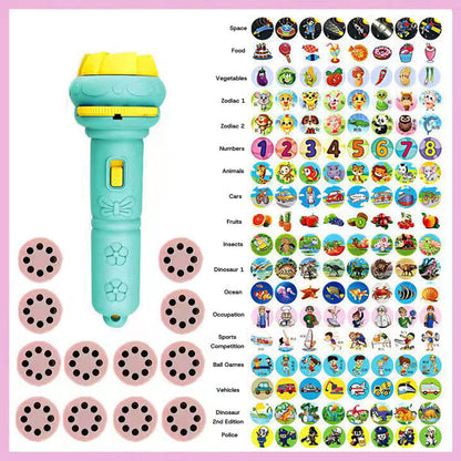 🌈✨ Barnens Magiska Projektorficklampa