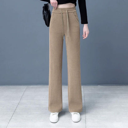 🍂 Höst- och vinterbyxor med vida ben och fleecefoder | Håll dig varm och chic ❄️