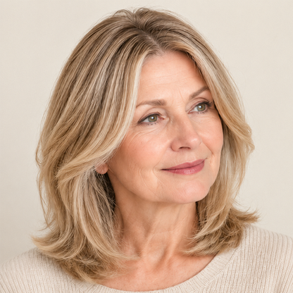 ✨ Natural-Looking Hair Topper – Invisible Volume Booster for Thinning Hair!