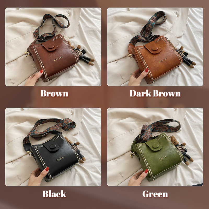 Mångsidig retro hinkväska