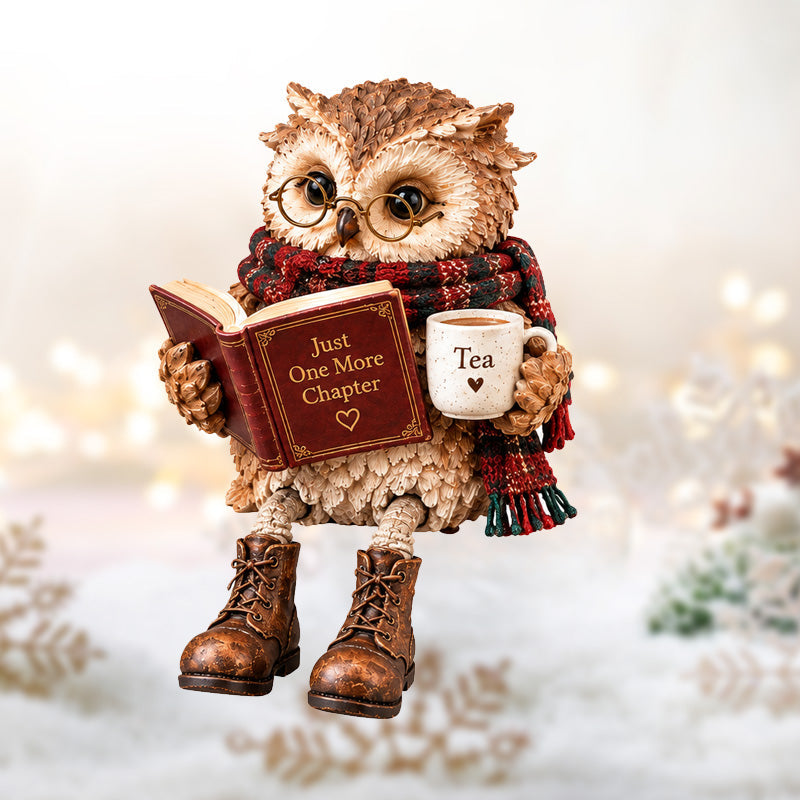 🦉Heartwarming Reading Owl Figurine✨
