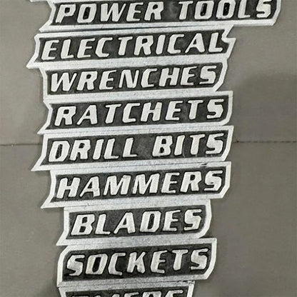 🔧✨ Magnetiska Verktygslåds Etiketter🔧📚