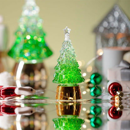 Glödande julgran Kristallboll Speldosa