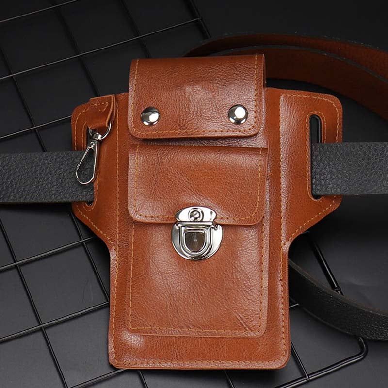 Men's Magnetic Double-Fastening Waterproof Waist Bag