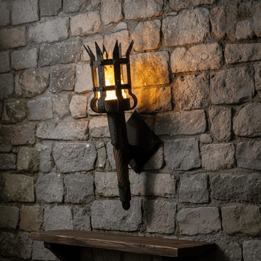 🏰Medieval Torch Wall Sconce: Battery LED Realistic Candle Light with Remote🕯️